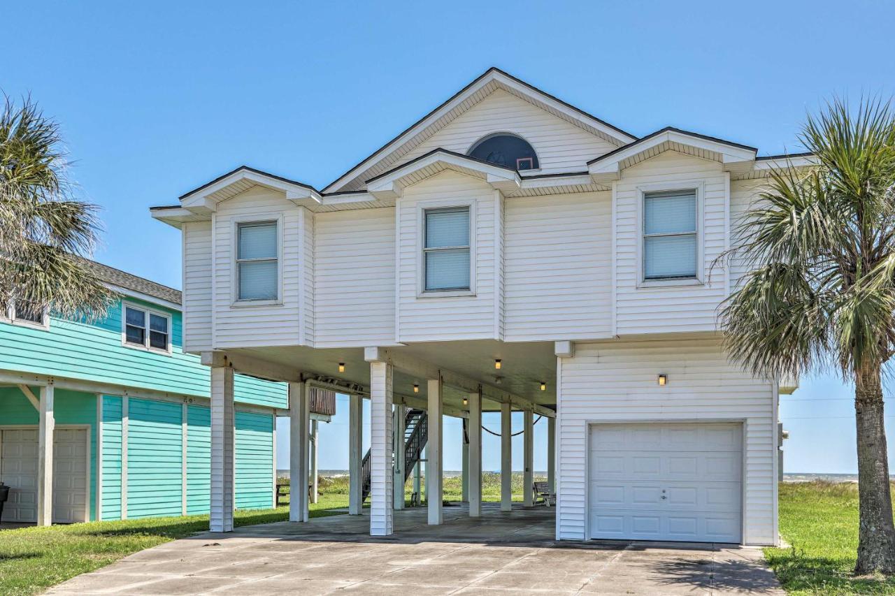 Oceanfront Galveston Home - Walk To Beach! Exterior foto